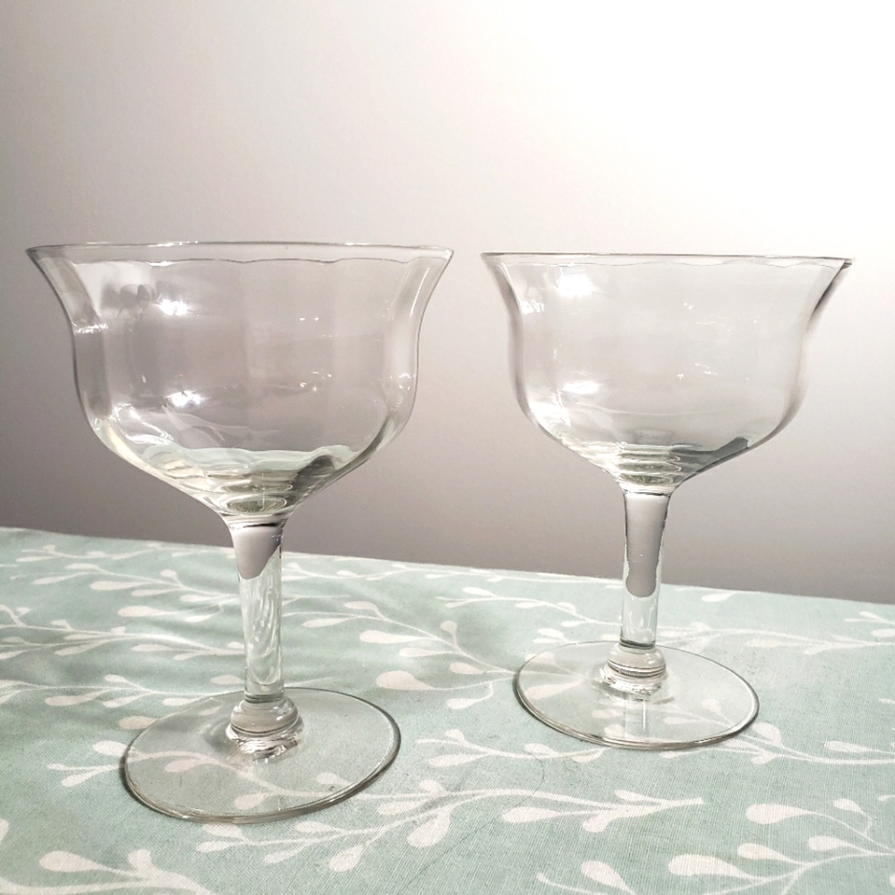 Antique Champagne 🍾 coupe glasses.
